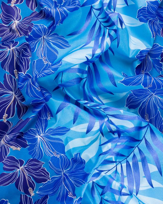 Tissu Polynésien MANAVA Bleu - Tissushop